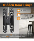 Top Shelf Stainless Steel Self Closing Door Hinges For Furniture And Wood Doors Built Like A Tank With Smooth As Butter Glide Mechanism Heavy Duty Adjustable Concealed Fitting Handles Up To 80kg Effortlessly installed in modern kitchen.