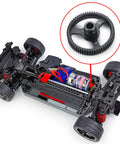 Hardened Machined 45 Steel 48P Spur Gear And 62T Main Gear For Traxxas One Tenth Bronco 4 Tec 2.0 Upgrade Parts in RC car close-up
