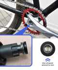 Bicycle crank arm with 4 Pack Bicycle Crank Arm Bolts For E Bikes M15 ISIS Crank Screws Durable Steel Build With Plastic Seal No Crank Cap Required Compatible With Bosch And Brose E Bike Drives