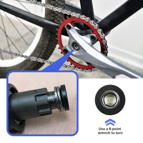 Bicycle crank arm with 4 Pack Bicycle Crank Arm Bolts For E Bikes M15 ISIS Crank Screws Durable Steel Build With Plastic Seal No Crank Cap Required Compatible With Bosch And Brose E Bike Drives