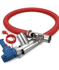 Portable Grain Suction Auger Pump With 276 Inch Screw Conveyor For Cement Fertilizer Gravel And Home Use with stainless steel inlet.