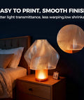 Premium PETG 3D Printer Filament 1.75mm 2kg for Ender Series lamp shade print on nightstand
