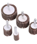 10Pcs Polishing Wheels For Rotary Tools With Brown Corundum Abrasive And Cloth Substrate, Wear Resistant Sanding Discs on display