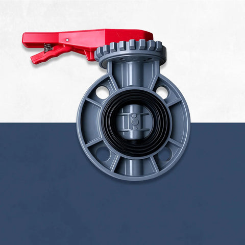Heavy Duty Six Inch Cpvc Butterfly Valve With Lever Handle And Ansi Certified Assembly Featuring Rock Solid Epdm Seal for fluid control