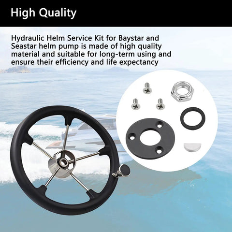 Hydraulic Helm Seal Kit For Marine Steering Systems Replacement Seals For Seastar And Baystar Models Compatible With HH5271 HH5272 HH5273 HH5261 HH5262 HP6032 Baystar HH4514 HH4314 HH4513 High Quality Seals For Smooth Reliable Steering Performance