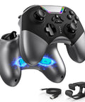 Wireless Game Controller for Switch PC iPhone Android Apple Arcade TV Steam With Bluetooth 4.0 and Wired USB Connection