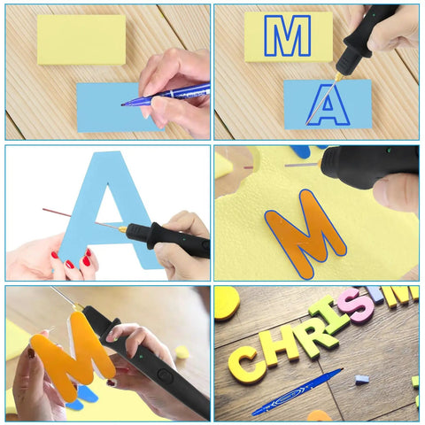 Eight In One Foam Cutter Electric Cutting Machine Pen Kit With Hot Wire Cutter for Styrofoam Polyethylene EVA Foam Carving Crafts DIY
