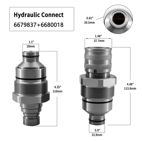 Heavy Duty Flat Face Hydraulic Coupler Kit Featuring Rock Solid Quick Connect Fittings For Skid Steer Loaders And Compact Excavators Built Tough For Any Rough Day On The Job Site