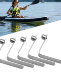 V Shape Spring Clips For Tents And Kayaks, Pole Locking Clips near kayak paddler, Five Pack Tube Holders