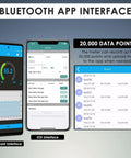 Portable Bluetooth Decibel Meter With Data Logging And Smartphone App Connectivity, Records 30 To 130 DBA Noise Levels, Includes Data Hold, Max Min Alarm, And Backlit LCD Display For Easy Readouts, app screens