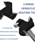 Beefy Spoilboard Surfacing Router Bit For CNC With One Quarter Inch Shank And One Inch Cutting Diameter For Precise Slab Flattening And Planing Replaceable Carbide Insert Blade 3 Flute Design For T Slotting Grooving And Woodworking