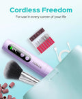 Cordless Nail Drill Kit With LED Display Adjustable Speeds And Professional Nail File For Acrylic Gel Powder Portable