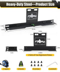 Wheel Alignment Tool With Imperial Tape Measure And Heavy Duty Toe Alignment Plates No Caliper Removal Needed Detachable Automotive Alignment Kit components and dimensions