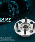 Rear Wheel Hub And Bearing Assembly For Honda Civic With ABS OEM Replacement, Four Lug, front view