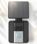 Solar Doorbell Charger For Video Doorbell 3 3 Plus 4 Battery Doorbell Plus And Battery Doorbell Pro With 2 Prong Port shown installed