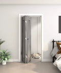 30 Inch Bifold Door Hardware Kit For Two Doors Aluminum Sliding Barn Door Top Mounted For Bathroom Bedroom Storeroom Living Room