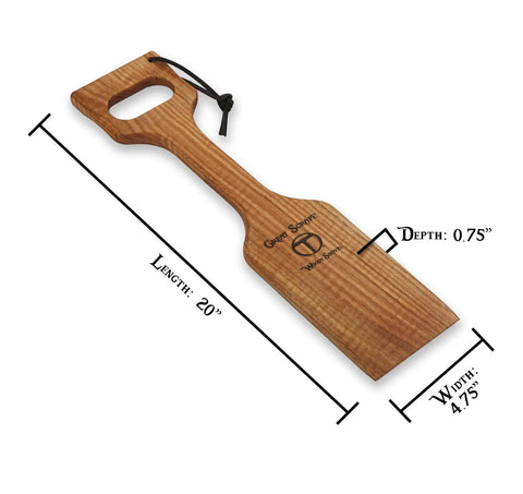 Ultimate Bbq Cleaning Tool Shovel With Hardwood Grill Scraper And Long Reach Comfort Grip Handle features dimensions