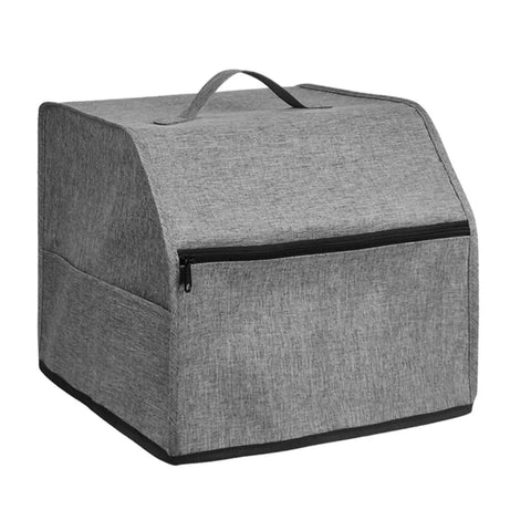 Oxford Cloth Sewing Machine Cover With Accessory Pouch, Dustproof Protector for Serger and Standard Machines, Grey