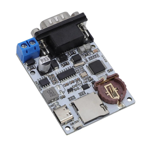 Hella Solid Serial Data Logger With Rtc Timestamp And Dual Led Indicators Monitors Industrial Machines board with RS232 and USB ports.