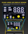 200A AC DC TIG Welder With Pulse 220V 6 In 1 Aluminum Welding Machine hot start arc force large LCD display