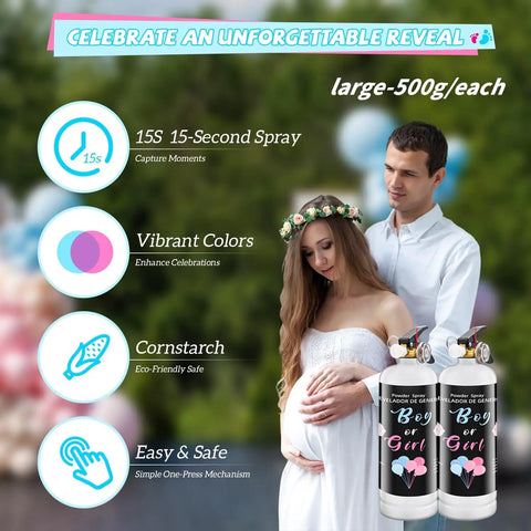 Straight Up Perfect For Your Big Day This Two Pack Of Pink Powder Fire Extinguisher Props Hits Different At Any Gender Reveal Party Giving You That Main Character Baby Girl Announcement Vibe Fo Sho