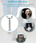 Badass M5 Replacement Bolts And Butterfly Nuts For Dog Crate Repairs Featuring Slick Steel Fasteners That Actually Grip Tight For Kennel Fixes And Cat Cage Upgrades No Cap, showing size confirmation with bolts and pets in crates.