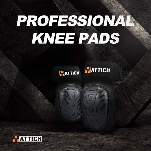 Heavy Duty Work Knee Pads With Soft Gel Core And Durable EVA Foam Padding, Non Slip Ergonomic Design With PVC Caps