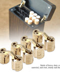 Slick Concealed Barrel Hinge Set For Cabinets And Gift Boxes, Copper Brass Finish, wooden box, 180-degree opening