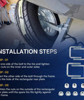 Heavy Duty Spare Tire Mount For Trailers, Nickel Plated Steel Carrier With High Mount Bracket installation steps