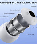 Ultrasonic Retainer Cleaner Machine 45kHz 200ML Denture Cleaner With 4 Cleaning Modes Digital Timer Mouth Guard Cleaner For Aligners Toothbrush Jewelry And More Gentle Deep Clean For Daily Use On Dentures Aligners Mouth Guards And Jewelry, stainless steel tank, ABS plastic