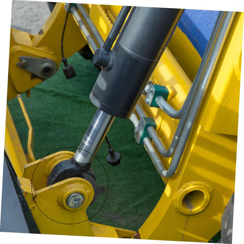 Two Piece Digger Arm Shim Kit With Durable Rubber Washers For Excavator Vibration Reduction And Fast Install Heavy Duty Shim Parts For Construction Equipment And Vehicles, installed on boom joint