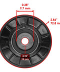 Heavy Duty Universal Drive Belt Idler Pulley Replacing AM115460 For Lawn Mower Tractor Replacement Part 72 8mm Outer Diameter measurement details