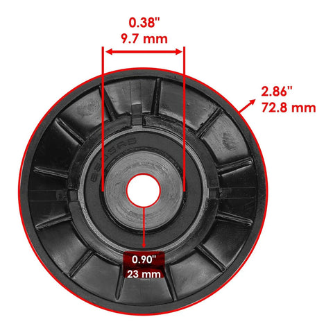 Heavy Duty Universal Drive Belt Idler Pulley Replacing AM115460 For Lawn Mower Tractor Replacement Part 72 8mm Outer Diameter measurement details