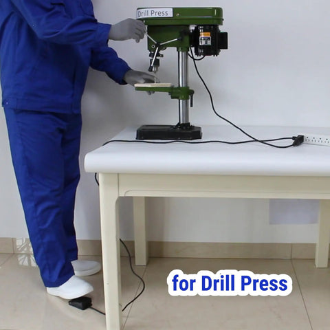 Foot Switch Pedal Momentary Normally Off Press And Hold To On 10 Ft Cord UL Listed for drill press operation
