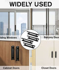 4 Pack Self Adhesive Cabinet Handles No Drill Drawer Pulls 5.27 Inch Easy Install on various doors and surfaces