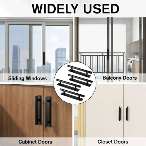 4 Pack Self Adhesive Cabinet Handles No Drill Drawer Pulls 5.27 Inch Easy Install on various doors and surfaces