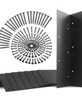 Heavy Duty Steel Corner Brackets For Raised Garden Beds With All Included Screws Built Like A Tank Fits 20 To 24 Inch Planters No Sweat Assembly Rust Proof Hardware with black screws.