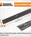 Heavy Duty 24 Inch Sheet Metal Folding Tool For HVAC Work with dual folding depths, steel construction.