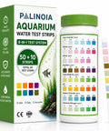 Top Tier Aquarium Water Test Strips 8 In 1 Fish Tank Chemistry Tester For Freshwater And Saltwater 60 Pack with color chart