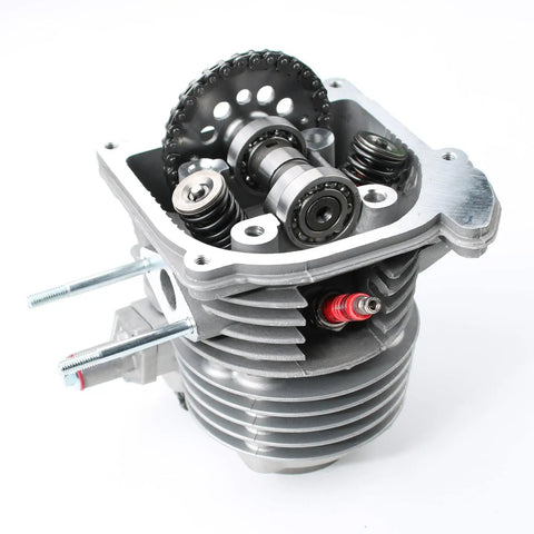 Big Bore GY6 Cylinder Rebuild Kit With Large Valve Head For 139QMB 139QMA And 147QMD Scooters Mopeds ATVs And Go Karts 69mm Long Valve Heads For More Power And Performance close-up
