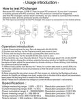 Instructions for using 2 In 1 USB C Tester With Color Screen IPS Digital Multimeter, showing connection and operation guidelines.