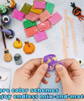 Hands using Polymer Clay Starter Kit With 82 Colors, 100 Pc Value Pack In Individually Wrapped Blocks, Oven Bake Modeling Clay For Kids