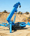 Badass Compact Crawler Crane 1.5 Ton 3 Ton Hydraulic Telescopic Lift Portable Electric Construction Rig for glass installation.