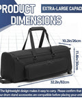 Badass 32 Inch Rolling Drum Hardware Duffle Bag With Smooth Wheels And Slamming Padding For Cymbal Stands Pedals Plus Side Pockets For Dope Gear Ready To Rock with dimensions 32.2x10.2x11.8 in