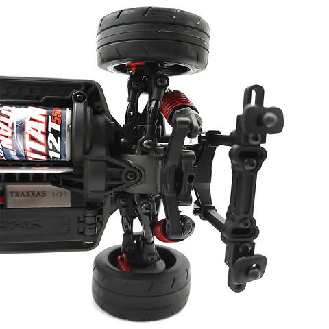 Traxxas 1 To 10 Scale RC Aluminum Alloy Tie Rods And Suspension Linkage Rods Upgrade Kit For 4Tec 2.0 close-up of chassis