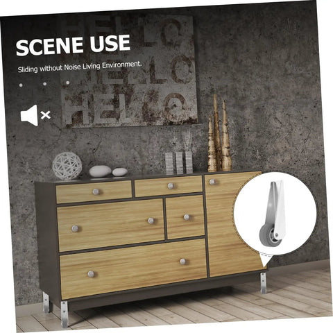 Heavy Duty Sliding Door Rollers Featuring Grooved Directional Wheels Dead Simple Caster Pulley Kit for wardrobe furniture in use.