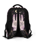Back view of Floral Palm Star Art Printed Unisex Backpack With Large Capacity For Everyday Carry And Daily Use Durable Polyester Daypack