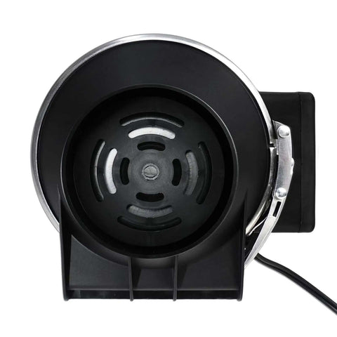 Front view of Powerful 3 Inch Duct Fan with Speed Controller Delivers Up To 200 Cubic Meters Per Hour Airflow for quick exhaust