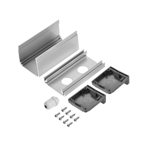 Two Hole 16mm Aluminum Switch Button Station Box With PG7 Cable Gland And Mounting Base, Durable Enclosure For Control Panels, Easy Wiring