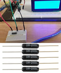20 Pack SW200D Vibration Shock And Tilt Ball Tilt Switch Sensors For Alarm Systems DIY Electronics Motion Detectors Toys Projects Boss Grade Great For Smart Home Security Robotics And Sensor Experiments, SW-200D sensors on breadboard